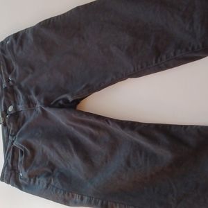 Lane Bryant black denim plus size 16 capri jeans